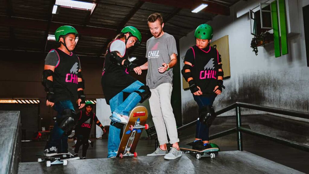 Skate Lesson in LA Berrics